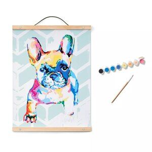 NEW Paint by Number Kit Bulldog  Mondo Llama™ Art Kit with Acrylic Paint & Brush